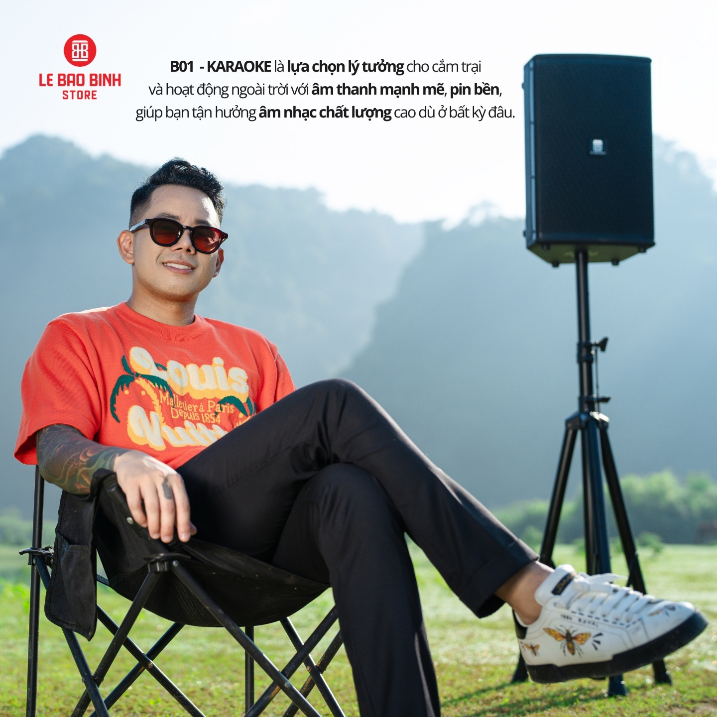 Loa Xách Tay Cao Cấp B01 - Karaoke